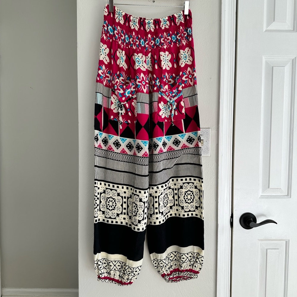Sl Bohemian Flowy Jogger Pants One Size - image 1